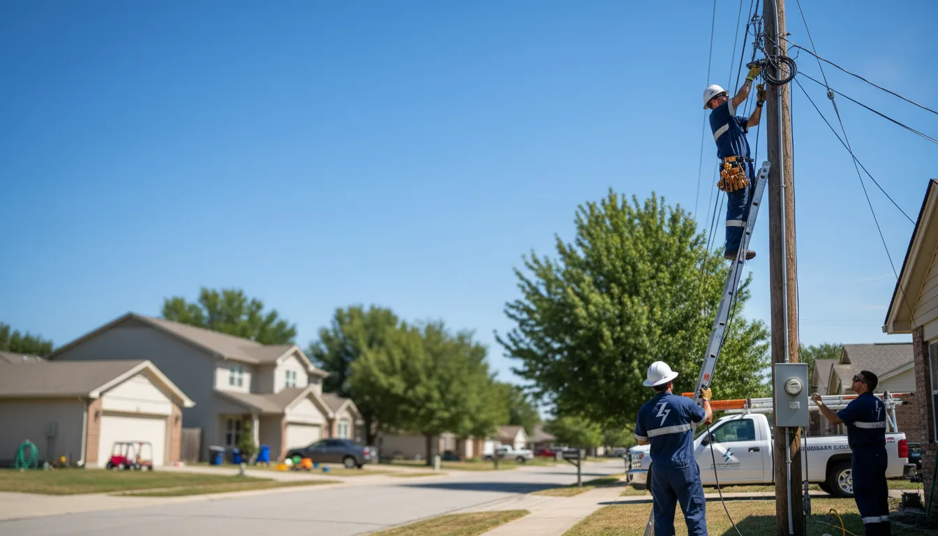 Residential electrician providing installation services in Winfield, MO